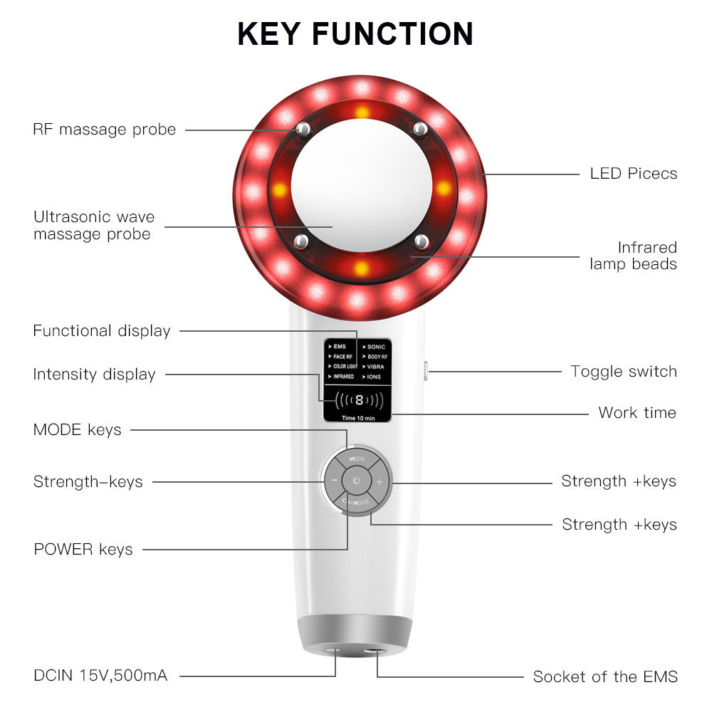 LED Color Light EMS Physical Therapy Vibration Shaping Beauty Instrument