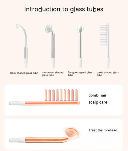 Enhanced Version High Frequency Electro-therapy Electrotherapy Rod Hair Facial Beauty Apparatus